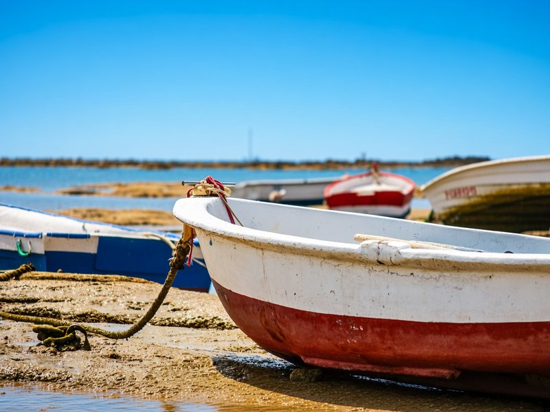 Bateaux sur la c&ocirc;te de Zahara